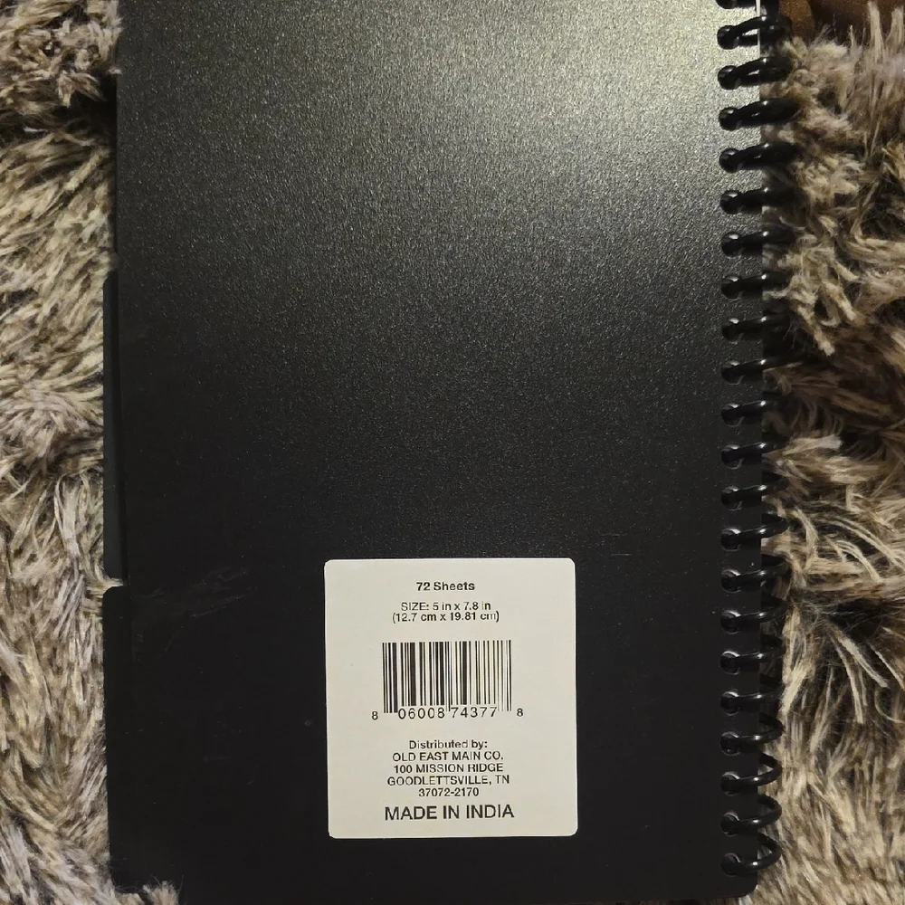 Black Spiral Weekly and Monthly Planner